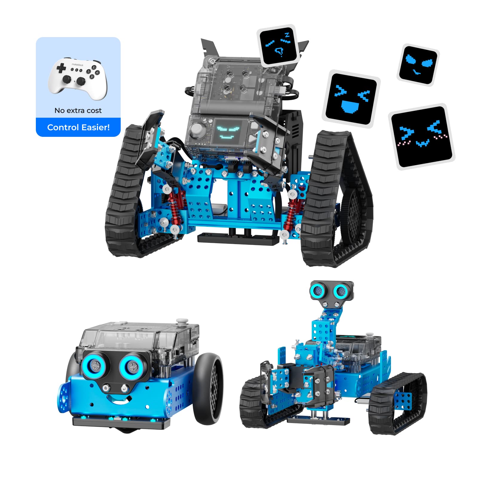 Makeblock mBot2 Rover コーディング学習ロボット / Makeblock mBot2 Rover Robotics Kit: Kid's Interactive Emo Robot for Coding Learning and Outdoor Play