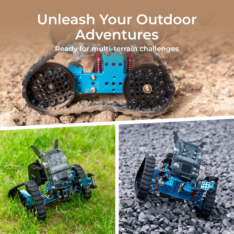 Makeblock mBot2 Rover コーディング学習ロボット / Makeblock mBot2 Rover Robotics Kit: Kid's Interactive Emo Robot for Coding Learning and Outdoor Play 商品画像