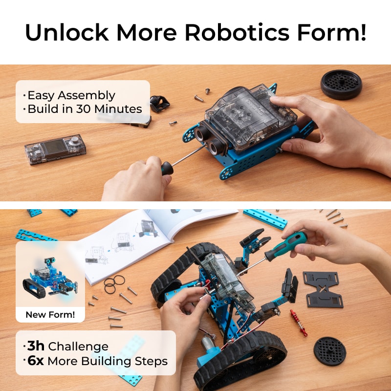 Makeblock mBot2 Rover コーディング学習ロボット / Makeblock mBot2 Rover Robotics Kit: Kid's Interactive Emo Robot for Coding Learning and Outdoor Play 商品画像