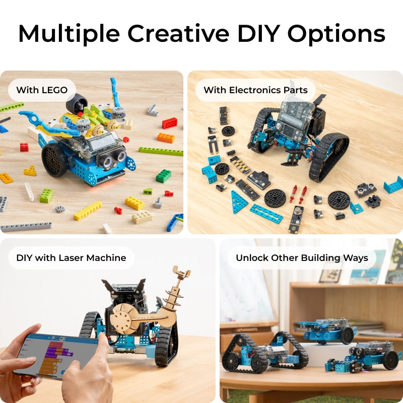 Makeblock mBot2 Rover コーディング学習ロボット / Makeblock mBot2 Rover Robotics Kit: Kid's Interactive Emo Robot for Coding Learning and Outdoor Play 商品画像