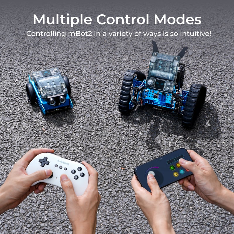 Makeblock mBot2 Rover コーディング学習ロボット / Makeblock mBot2 Rover Robotics Kit: Kid's Interactive Emo Robot for Coding Learning and Outdoor Play 商品画像