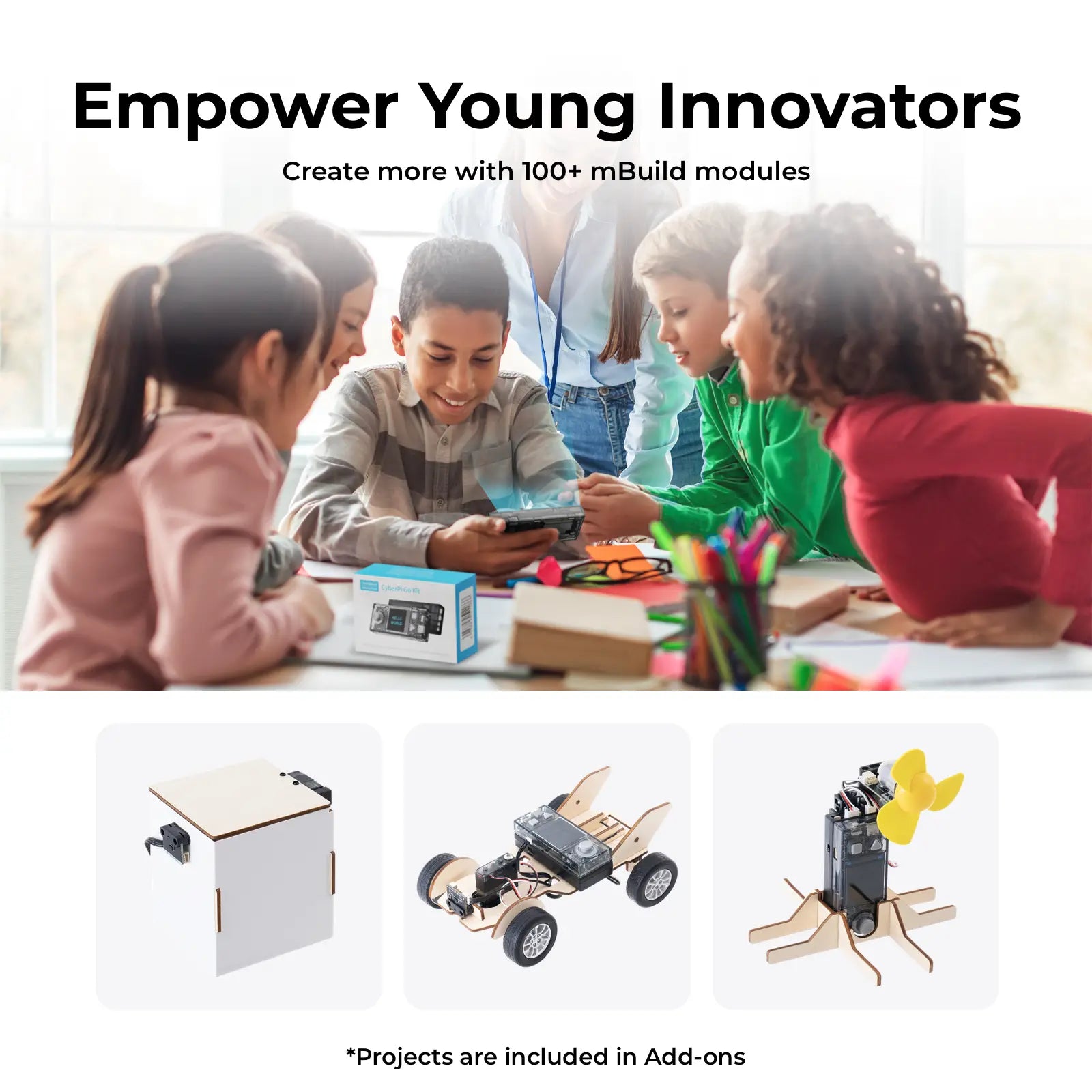Makeblock CyberPi プログラミング学習用電子工作キット / Makeblock CyberPi: Educational Electronics Kits for Beginners to Learn Programming 商品画像