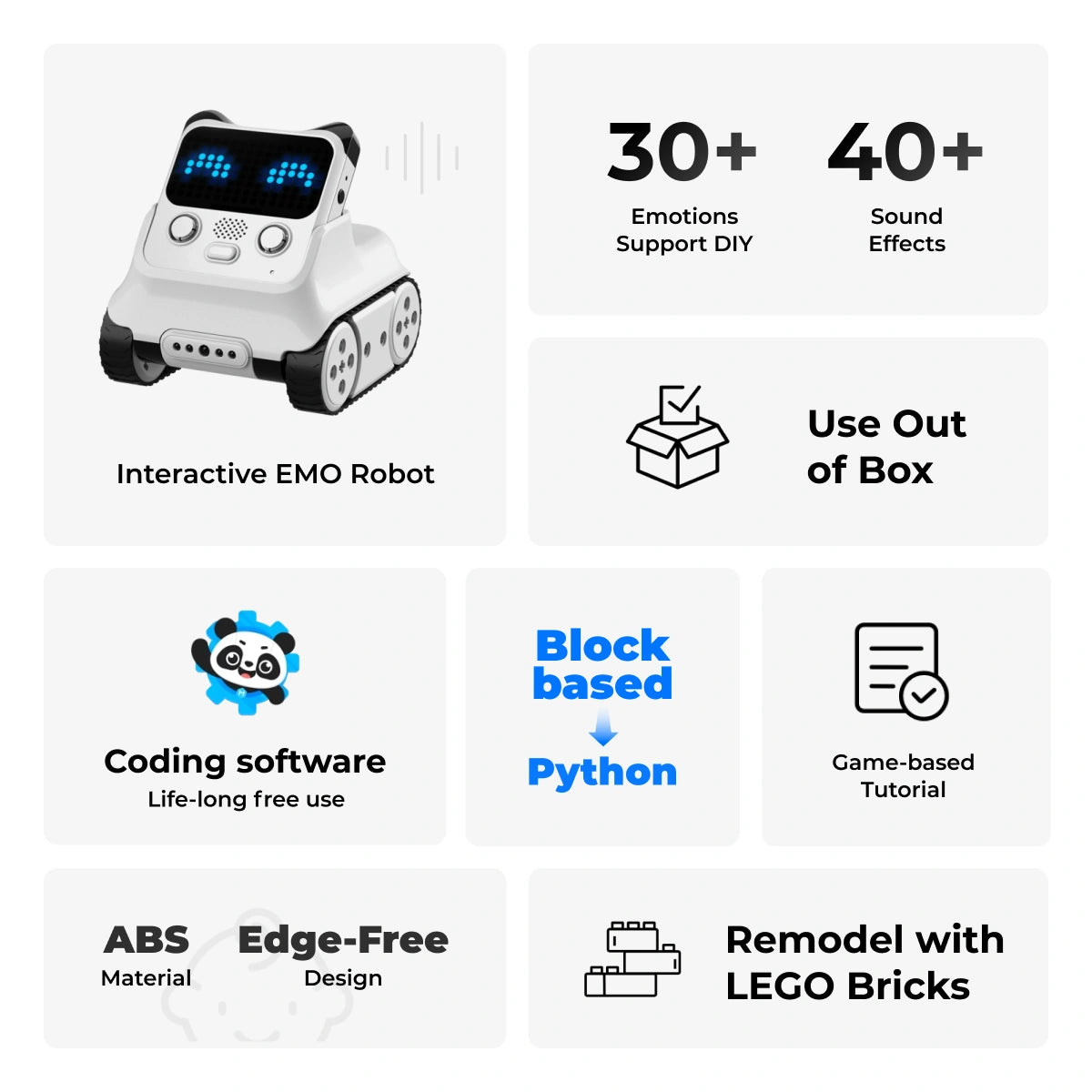 Makeblock Codey Rocky インタラクティブ学習ロボット / Makeblock Codey Rocky: Smart Robot Toy for Interactive Playing and Learning 商品画像