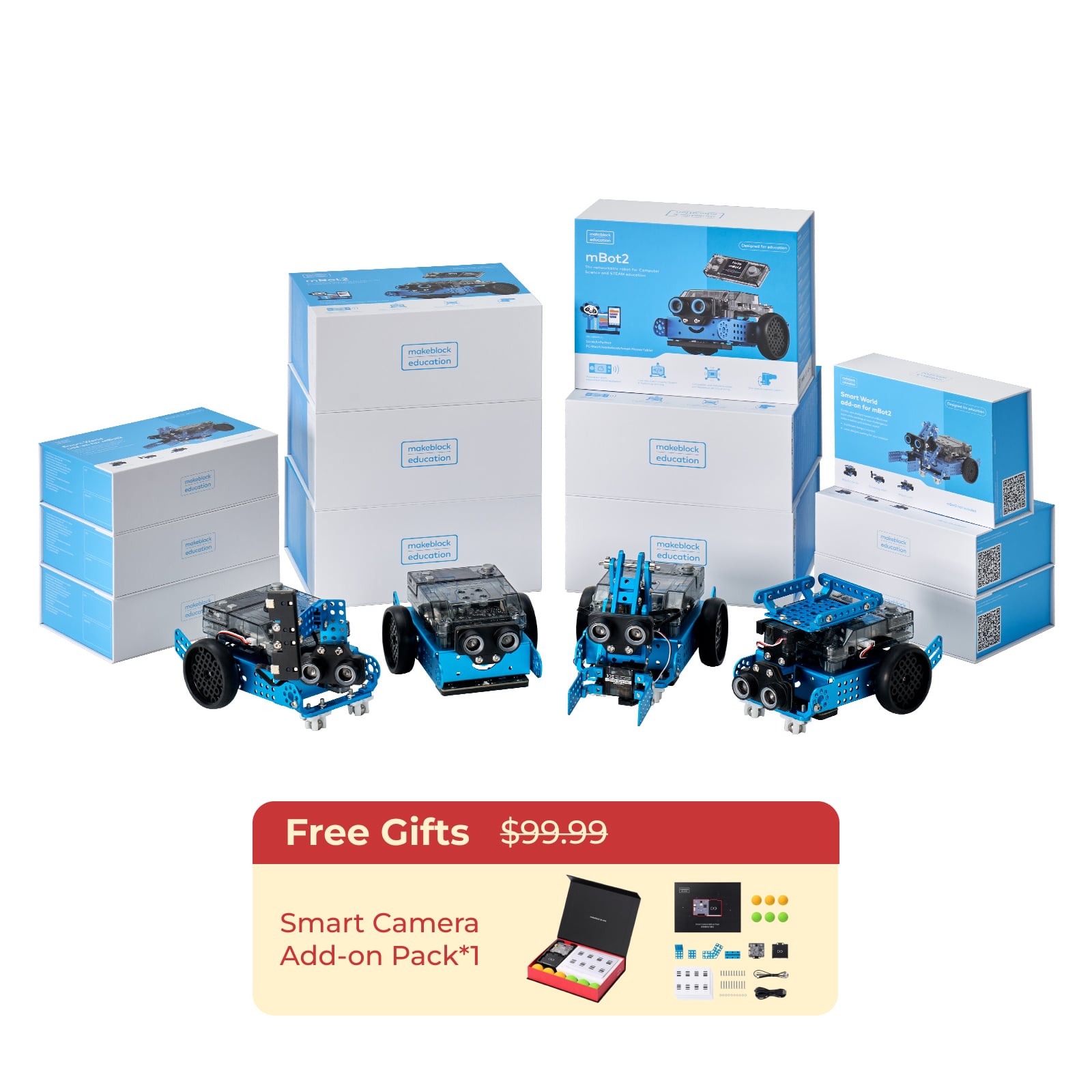 Makeblock mBot2 AI学習対応STEMコーディングロボット / Makeblock mBot2: STEM Education Coding Robot Kit for AI Learning 商品画像