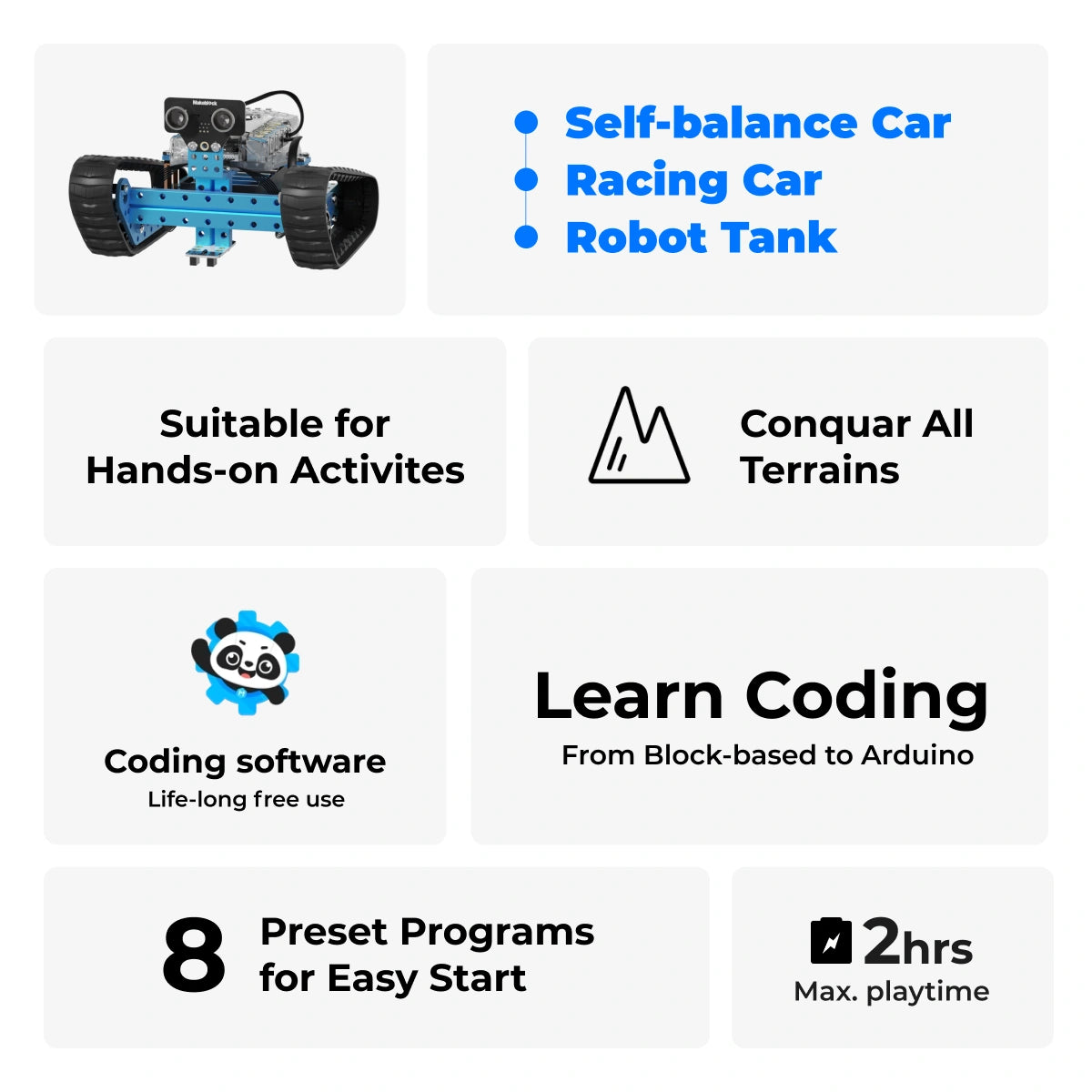Makeblock mBot Ranger 3-in-1ロボット組立キット / Makeblock mBot Ranger: 3-in-1 Robotics Kit for Building Robots from Scratch 商品画像
