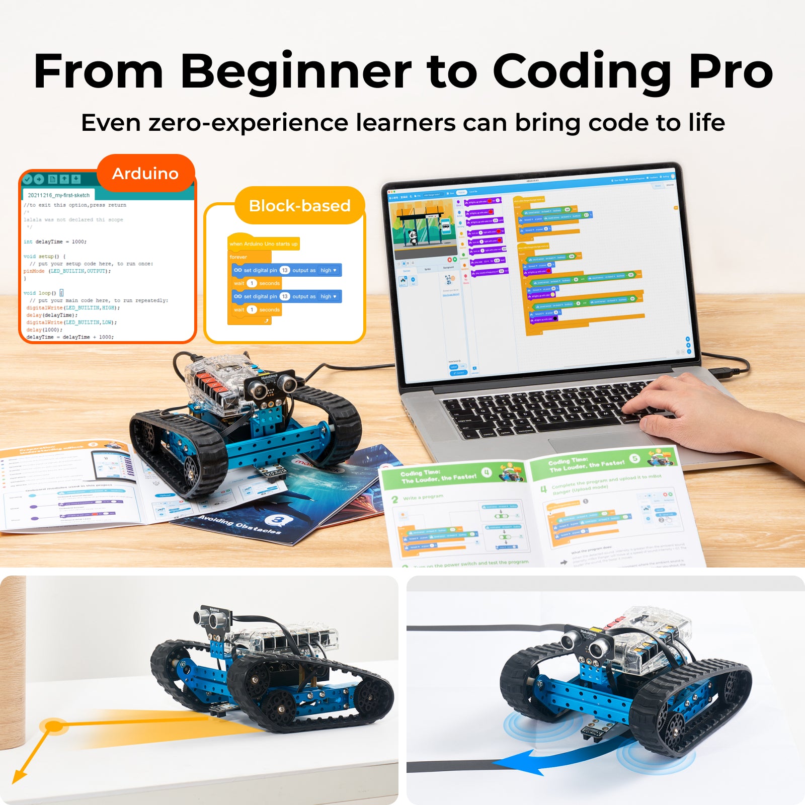 Makeblock mBot Ranger 3-in-1ロボット組立キット / Makeblock mBot Ranger: 3-in-1 Robotics Kit for Building Robots from Scratch 商品画像
