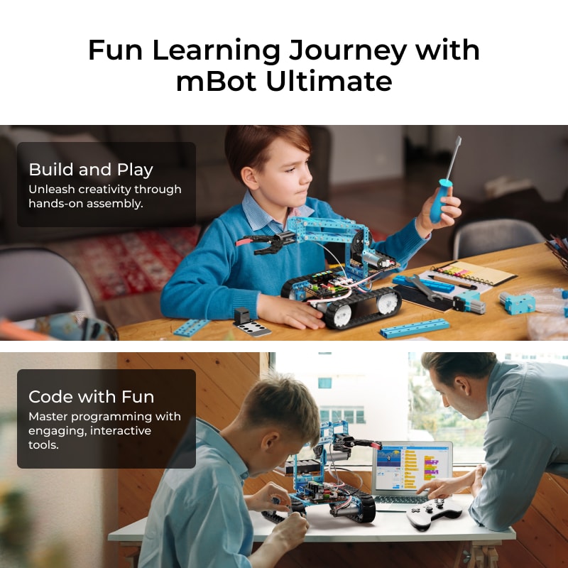 Makeblock mBot Ultimate 10-in-1ロボット組立キット / Makeblock mBot Ultimate: 10-in-1 Robot Building Kit for Students 商品画像