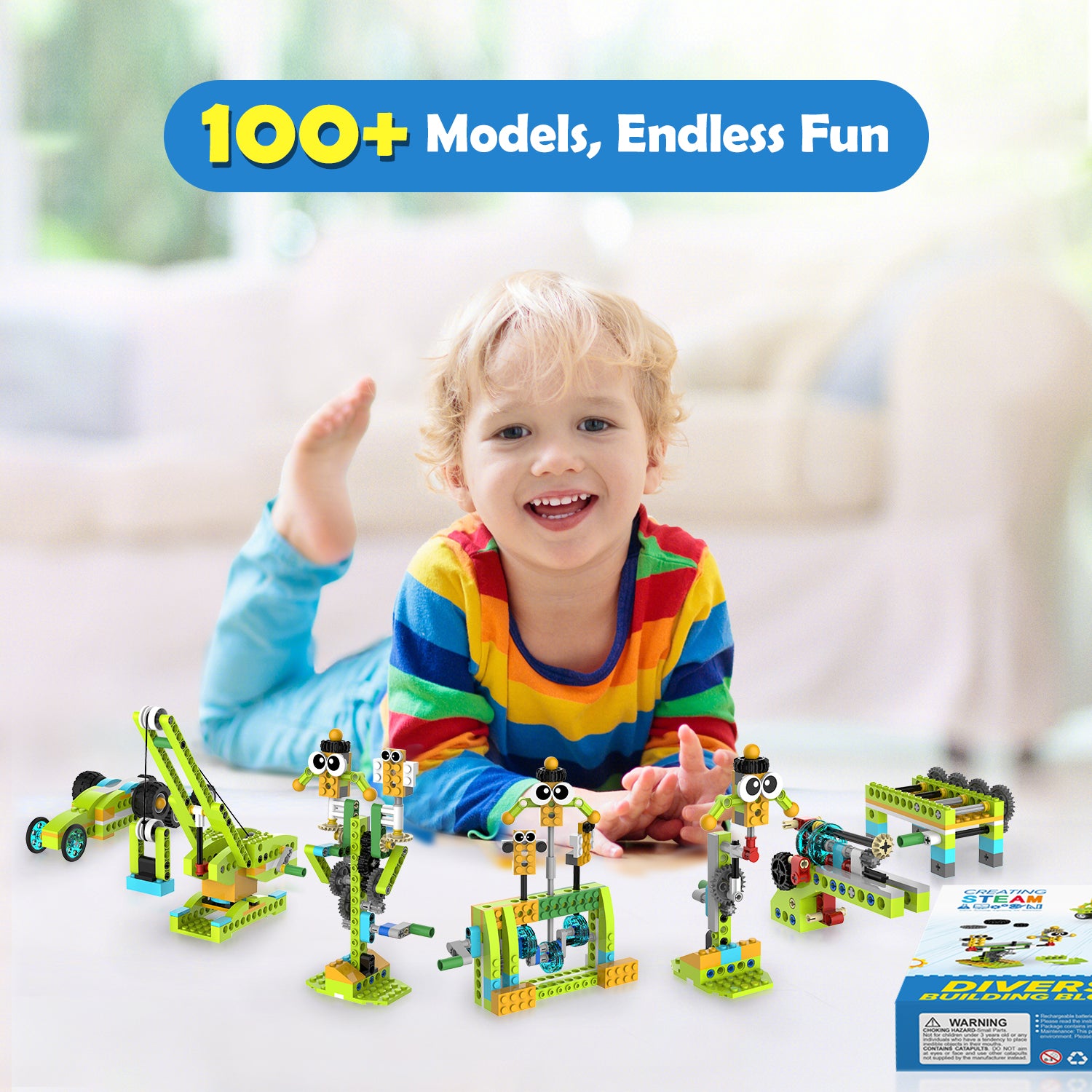 Makerzoid STEAM Building Blocks 100-in-1 組立セット / Makerzoid STEAM Building Blocks 100 in 1 Building Set, Educational Toys for Boys and Girls, Gift for Kids 6+ Yeas Old 商品画像