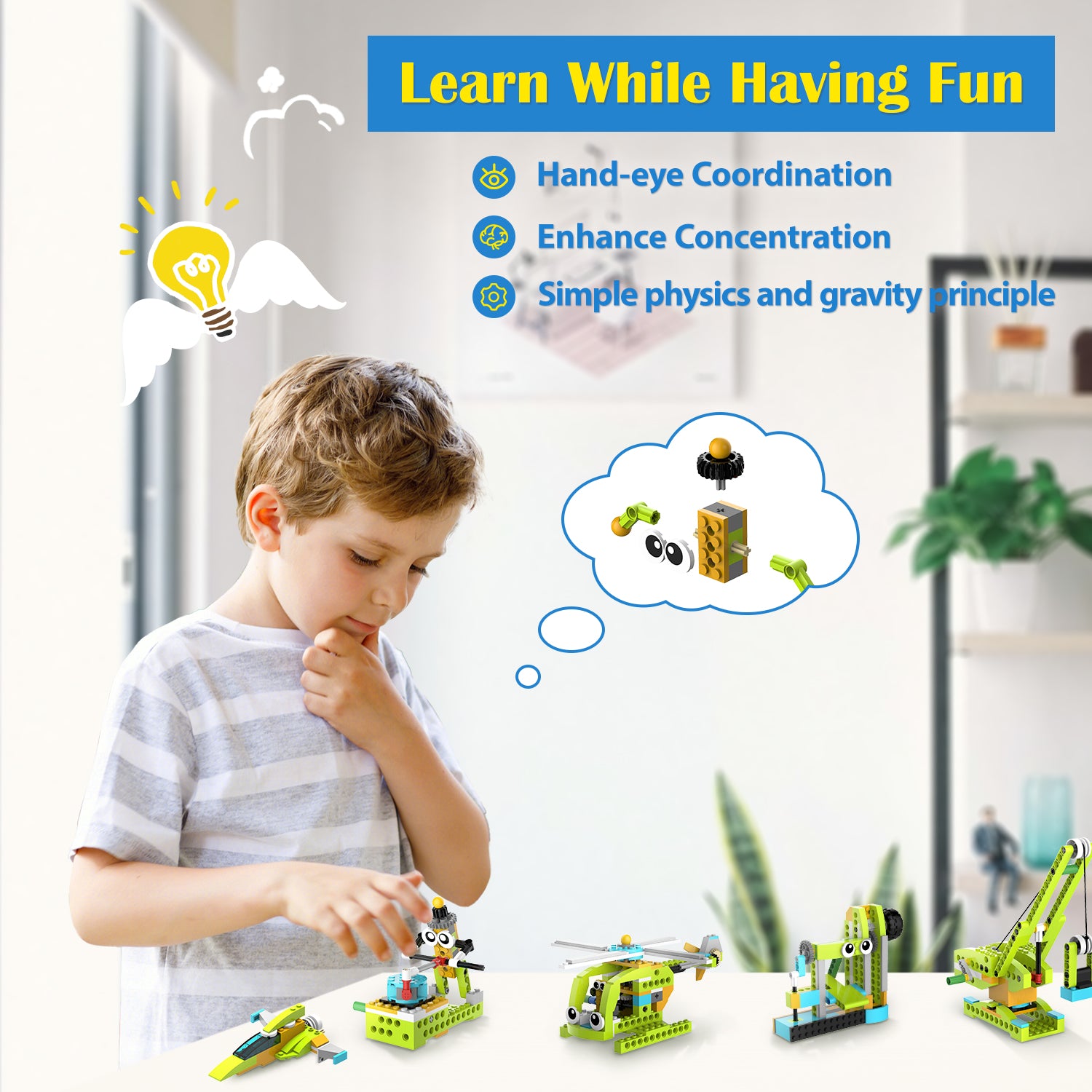 Makerzoid STEAM Building Blocks 100-in-1 組立セット / Makerzoid STEAM Building Blocks 100 in 1 Building Set, Educational Toys for Boys and Girls, Gift for Kids 6+ Yeas Old 商品画像