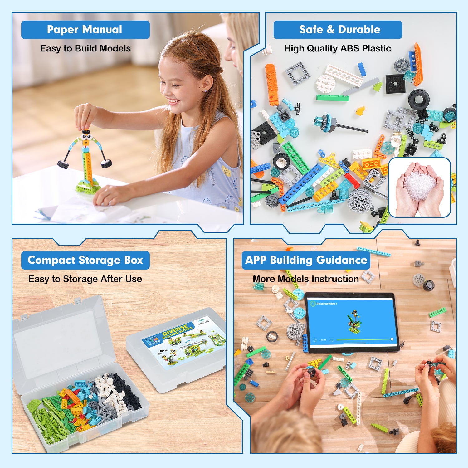 Makerzoid STEAM Building Blocks 100-in-1 組立セット / Makerzoid STEAM Building Blocks 100 in 1 Building Set, Educational Toys for Boys and Girls, Gift for Kids 6+ Yeas Old 商品画像