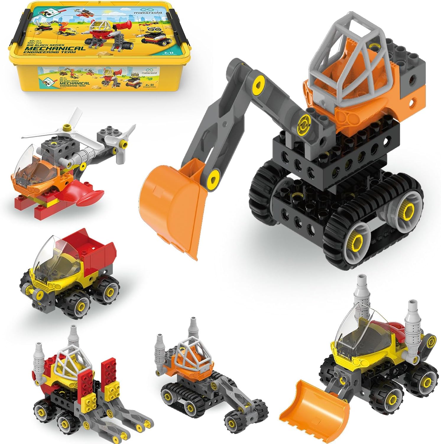 Makerzoid Screwable Big Building Blocks 機械工学ブロック