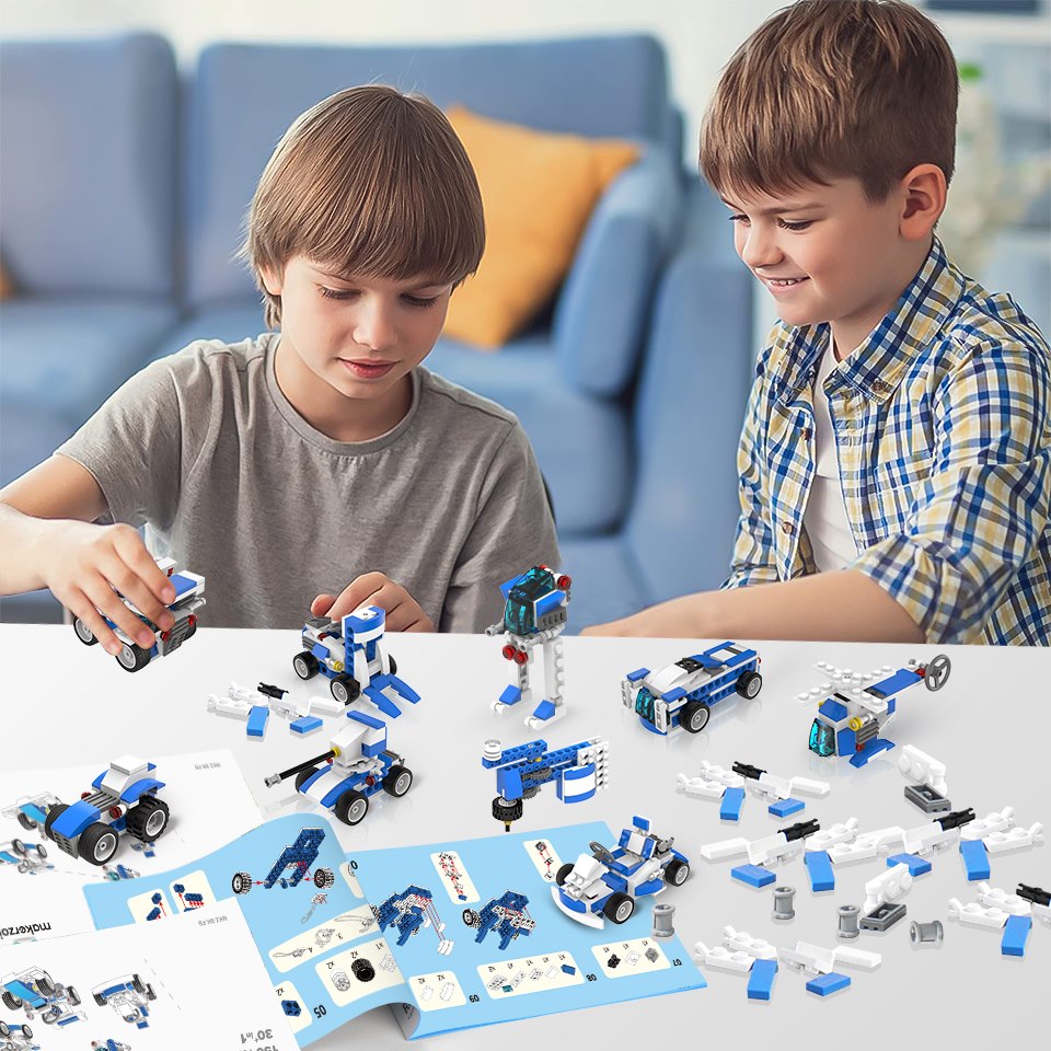 Makerzoid 30-in-1 STEAMブロックセット / Makerzoid 30 in 1 STEAM Building Blocks Set for Kids 6+ Years Old, Educational Gift DIY Fun Learning Bricks Kids Toy 商品画像
