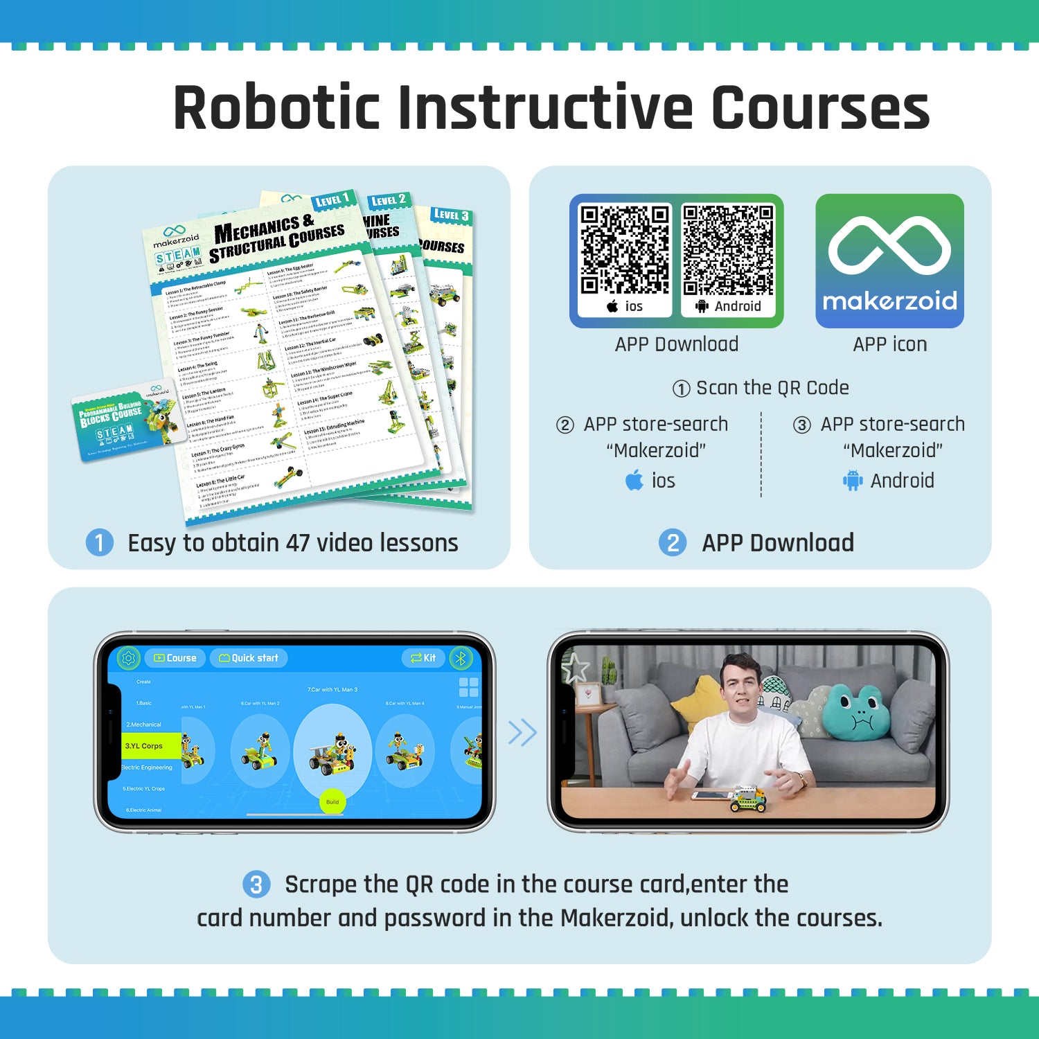 Makerzoid Robot Master Premium 200-in-1 コーディングロボットキット / Makerzoid Programmable Toys Robot Master, 200-in-1 Coding Robot Kit, STEM Robotics Kit Learning Kit for Kids 商品画像