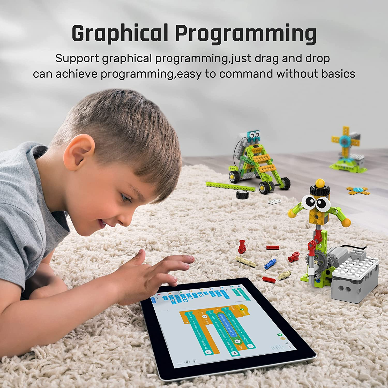 Makerzoid Robot Master Standard 100-in-1 プログラミングブロック / Makerzoid STEAM Programming Building Blocks Robot Master (Standard), 100 in 1 Coding Educational Toy Set for Boys and Girls 6+ 商品画像
