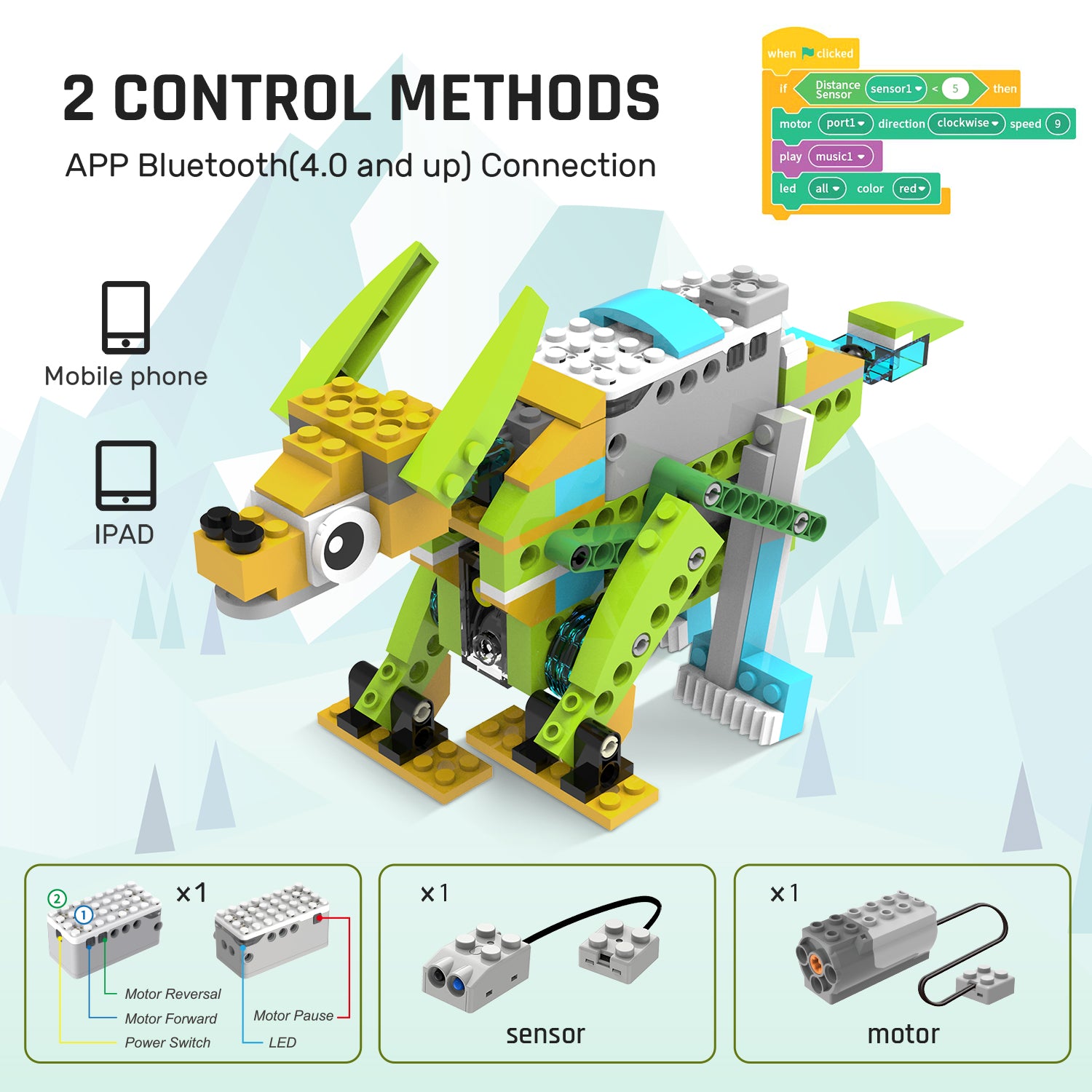 Makerzoid Robot Master Standard 100-in-1 プログラミングブロック / Makerzoid STEAM Programming Building Blocks Robot Master (Standard), 100 in 1 Coding Educational Toy Set for Boys and Girls 6+ 商品画像