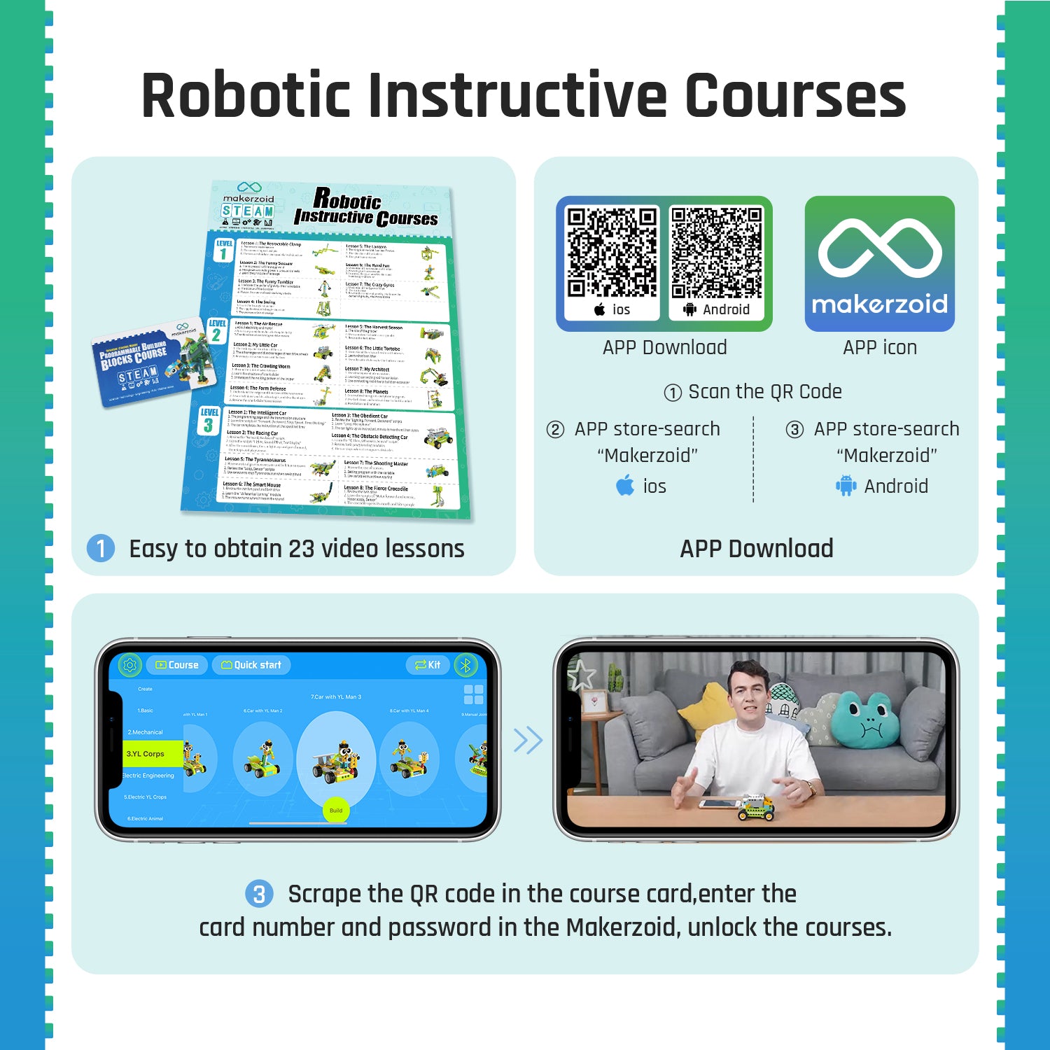 Makerzoid Robot Master Standard 100-in-1 プログラミングブロック / Makerzoid STEAM Programming Building Blocks Robot Master (Standard), 100 in 1 Coding Educational Toy Set for Boys and Girls 6+ 商品画像