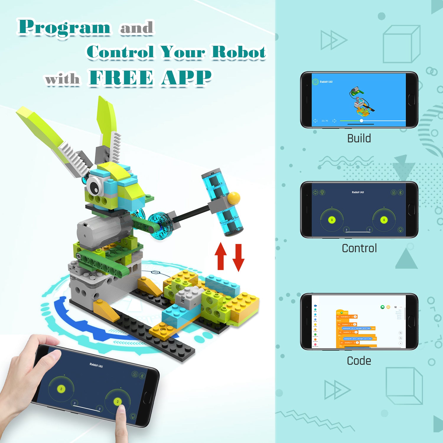 Makerzoid Robot Master Standard 100-in-1 プログラミングブロック / Makerzoid STEAM Programming Building Blocks Robot Master (Standard), 100 in 1 Coding Educational Toy Set for Boys and Girls 6+ 商品画像