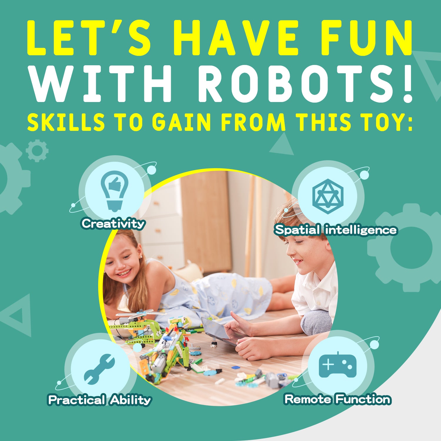 Makerzoid Robot Master Standard 100-in-1 プログラミングブロック / Makerzoid STEAM Programming Building Blocks Robot Master (Standard), 100 in 1 Coding Educational Toy Set for Boys and Girls 6+ 商品画像