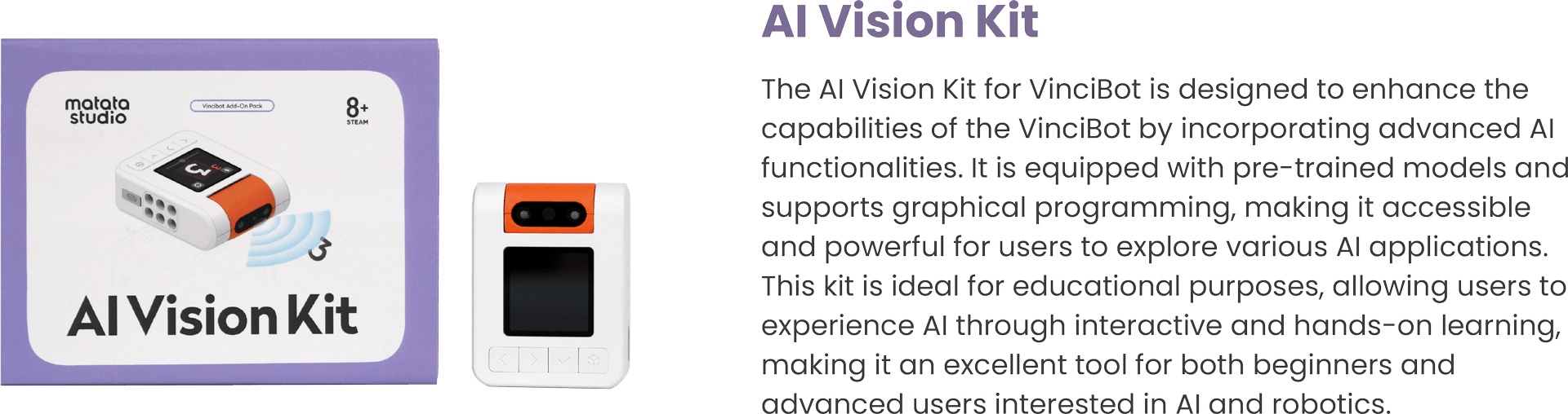 MatataStudio AI Vision Kit AIビジョン拡張キット / AI Vision Kit 商品画像